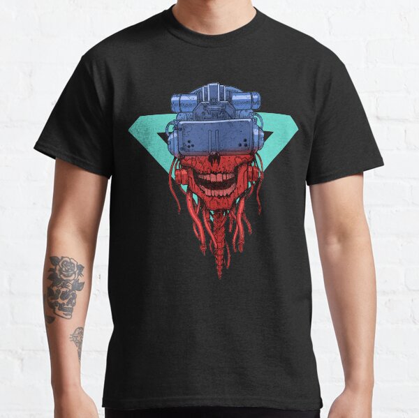 cyber punk skull Classic T-Shirt