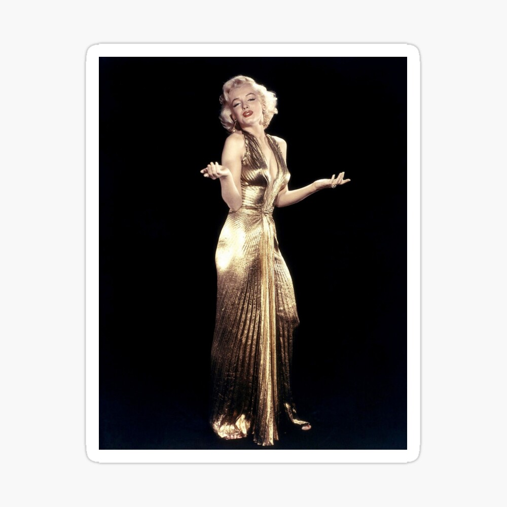 MARILYN MONROE : In a Gold Lamey Dress Print  Tote Bag for Sale by  posterbobs