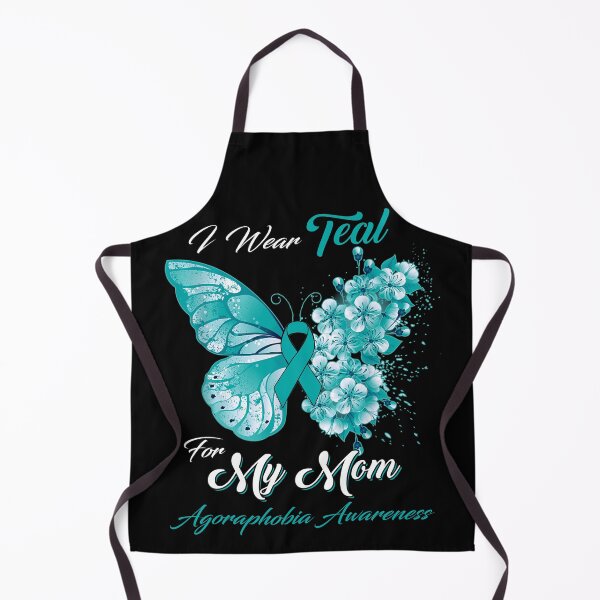 Item preview, I Wear Teal For My Mom Agoraphobia Awareness Butterfly Ribbon Gifts designed and sold by Adropine.