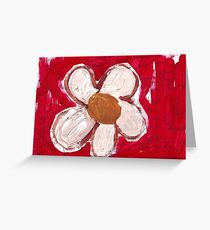 Note Flower Greeting Card