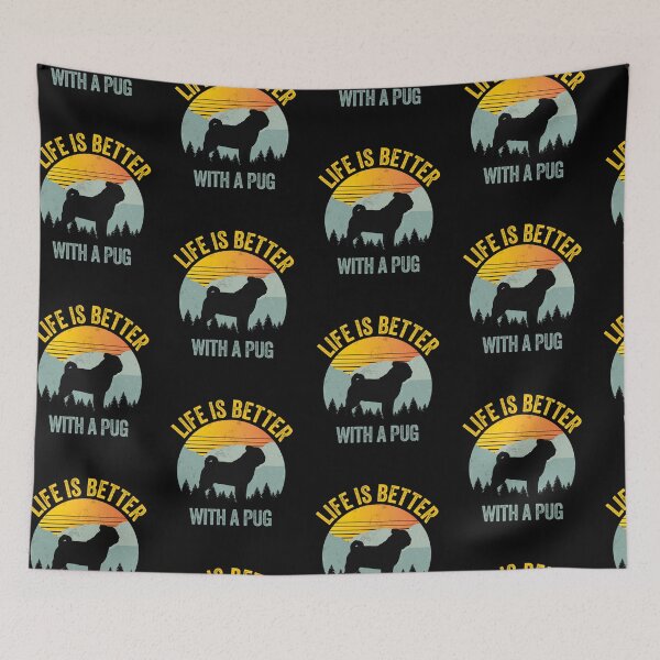 Item preview, Life Is Better With A Pug Summer Dog Gift  designed and sold by Guarddogdrive.
