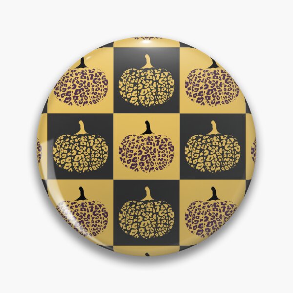 Item preview, Orange and Black Checkered Square Pattern with Leopard Print Pumpkins designed and sold by PearlMoonGrapes.