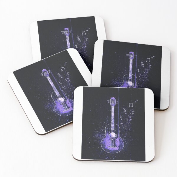 Item preview, Purple Neon Guitar, Music Style design designed and sold by Dven-Clothes.