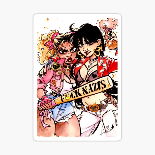 Magical Girls Against Nazis Sticker
