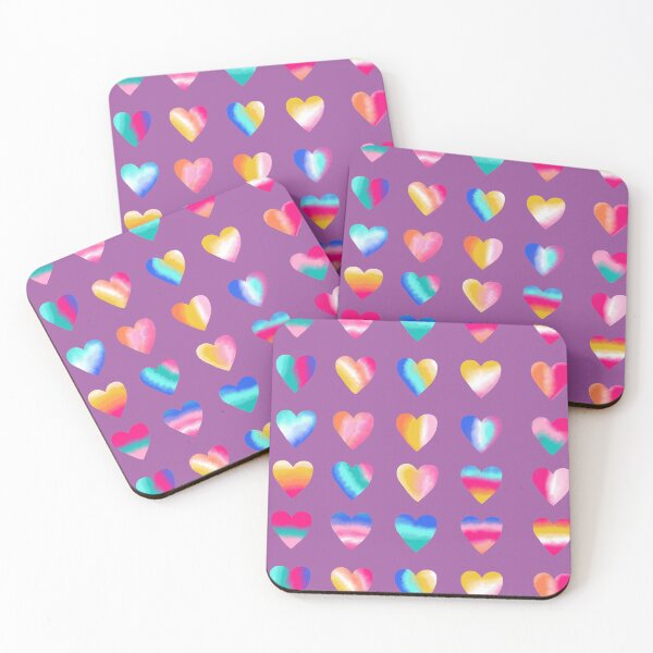 Item preview, Watercolor Love Hearts designed and sold by semioddfinds.