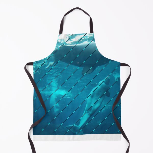Item preview, White whale in a ocean pattern designed and sold by Itzjustlife.