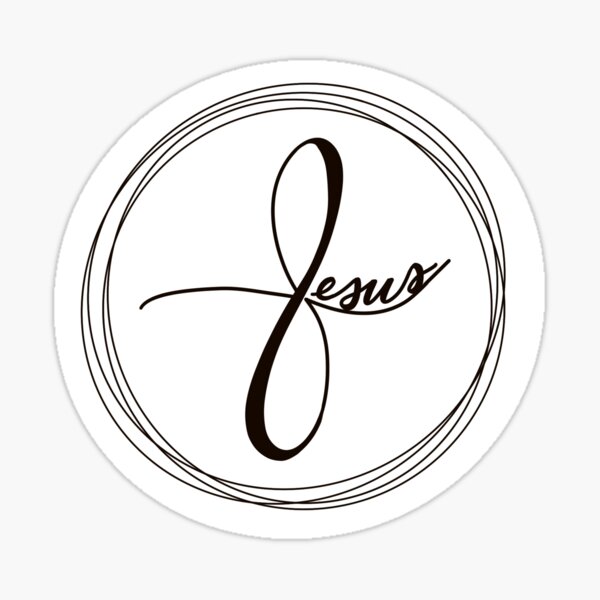 Item preview, Jesus name cross circles designed and sold by lucijay.