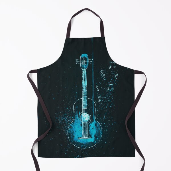 Item preview, Turquoise Neon Guitar, Music Style design designed and sold by Dven-Clothes.