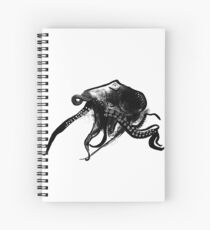 Inky Octopus Illustration Spiral Notebook