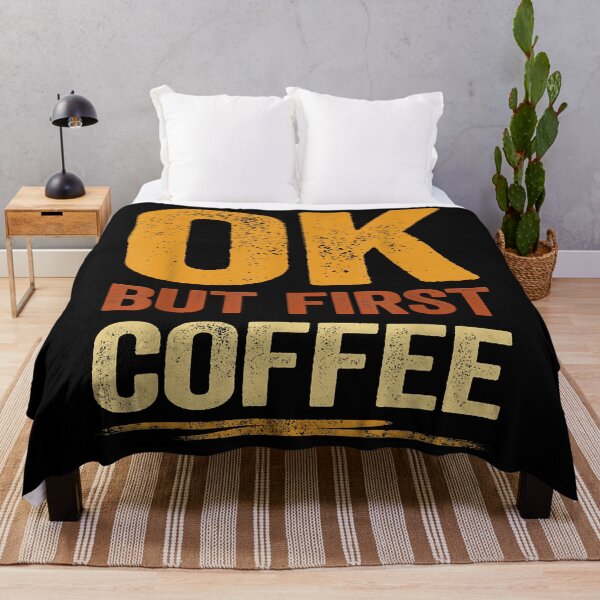 Item preview, OK But First Coffee Shirt Funny Caffeine Lover Gifts Coffee T-Shirt designed and sold by Adaomason.