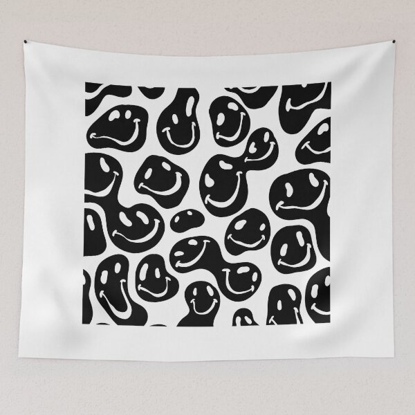 Item preview, groovy black smiley pattern  designed and sold by kaelinmeicher.