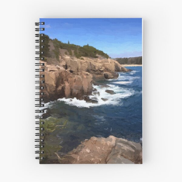 Item preview, Acadia National Park Otter Cliffs Oil Painting designed and sold by jjomally1.