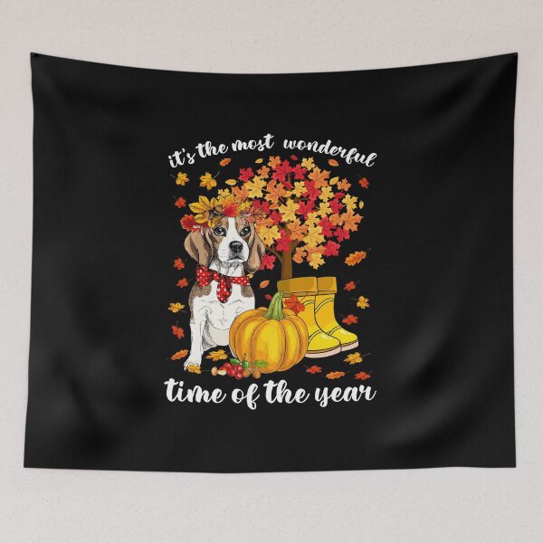 Item preview, It's The Most Wonderful Time Of The Year Beagle Dog Autumn designed and sold by bogiewatt6.