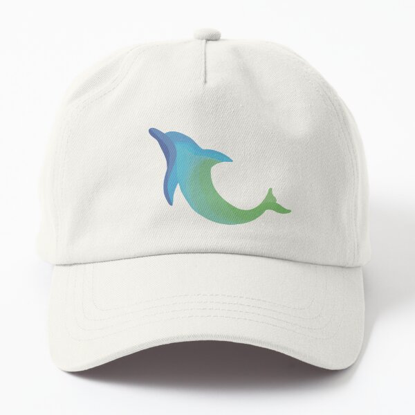 Colorful Jumping Rainbow Dolphin Dad Hat