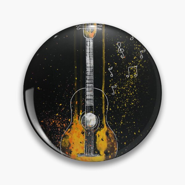 Item preview, Yellow Neon Guitar, Music Style design designed and sold by Dven-Clothes.
