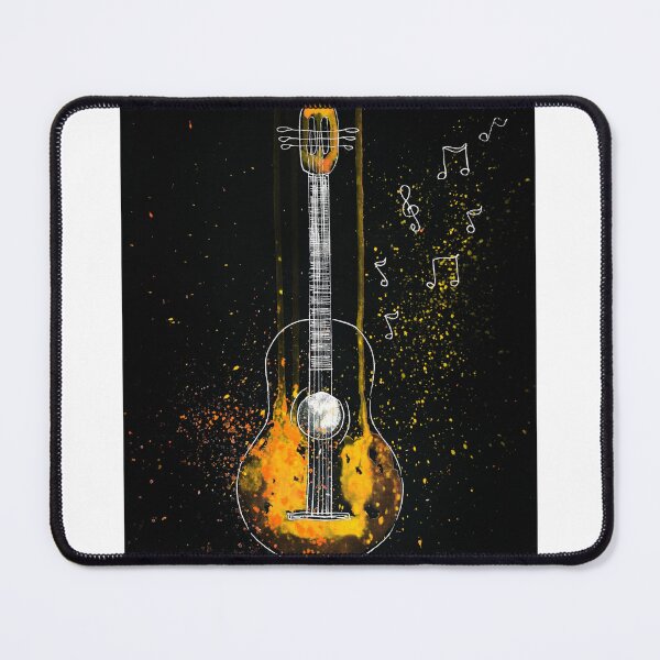 Item preview, Yellow Neon Guitar, Music Style design designed and sold by Dven-Clothes.