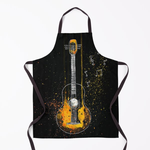 Item preview, Yellow Neon Guitar, Music Style design designed and sold by Dven-Clothes.
