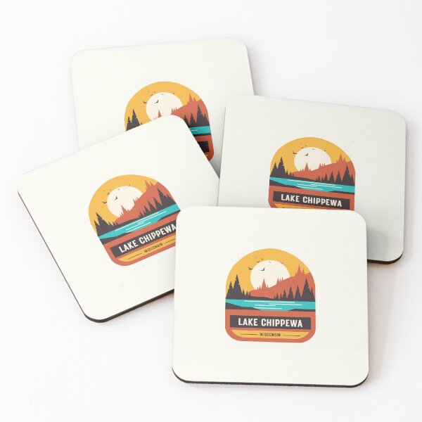 Item preview, Lake Chippewa Wisconsin Retro Logo designed and sold by salsalis.
