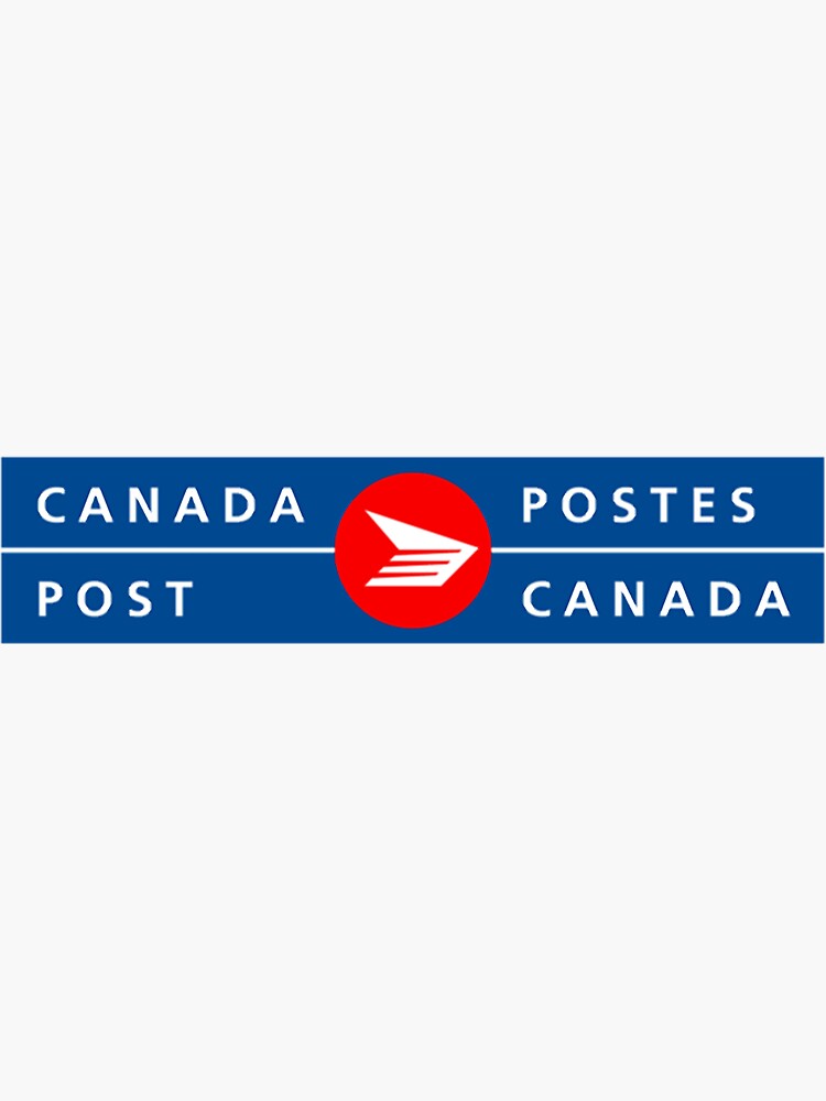 "Canada post logo billingual " Sticker for Sale by Lynnman Redbubble