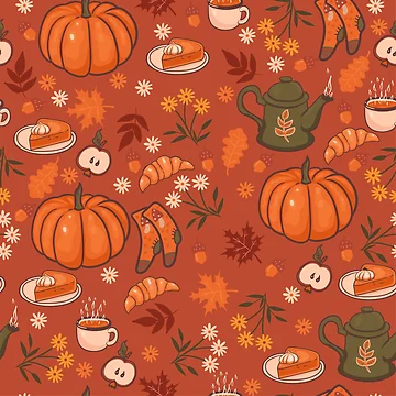 Artwork thumbnail, Fall Pattern by agelessfitfreak
