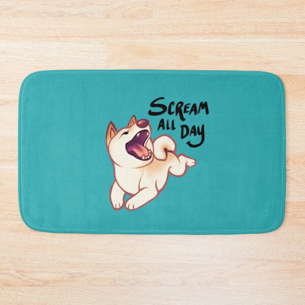 Item preview, Scream All Day Cream Shiba Inu designed and sold by bawk.
