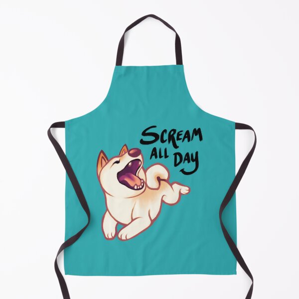 Item preview, Scream All Day Cream Shiba Inu designed and sold by bawk.