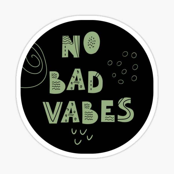 PK009 Bad Vibes 3 Pc. Sticker Pack / Funny Stickers for Anger or