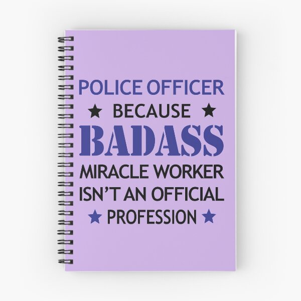 Item preview, Police Officer Birthday Cool Funny Badass Miracle Worker designed and sold by smily-tees.