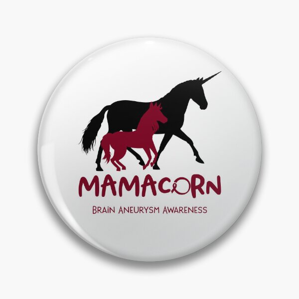 Item preview, Brain Aneurysm Awareness Mama Unicorn Mamacorn Support Brain Aneurysm Warrior  designed and sold by RunningShop.