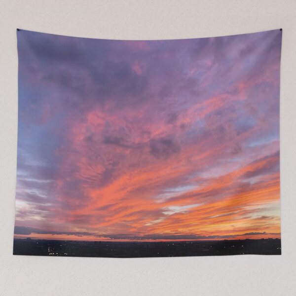 Item preview, Glorious purple clouds during sunset designed and sold by MiaoMiaoYu.