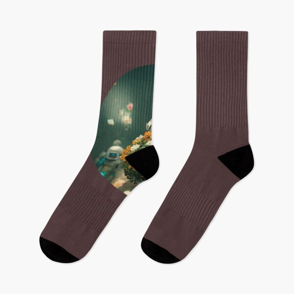Item preview, astronaut holding a bunch of flowers designed and sold by NdegCreate.