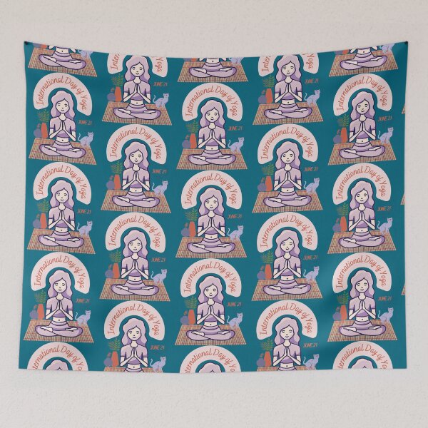 Item preview, International Day of Yoga June 21   designed and sold by CreaTeeVityCO.