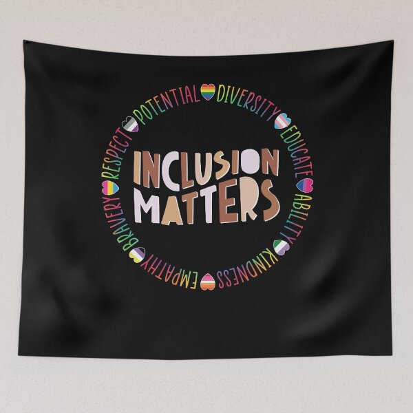 Item preview, Inclusion matters funny vintage diversity kindness teacher designed and sold by beckadamr.