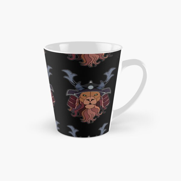 Item preview, Samurai Lion Warrior with Helmet Strong Animal Strength designed and sold by Cedarrue.