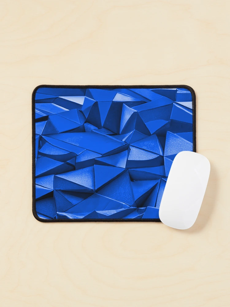 Thumbnail 1 of 5, Mouse Pad, Blue Triangle Rumble designed and sold by TiltedCode.