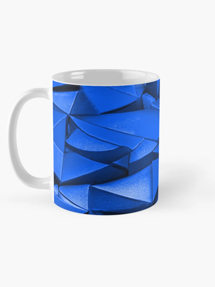 Thumbnail 5 of 6, Coffee Mug, Blue Triangle Rumble designed and sold by TiltedCode.