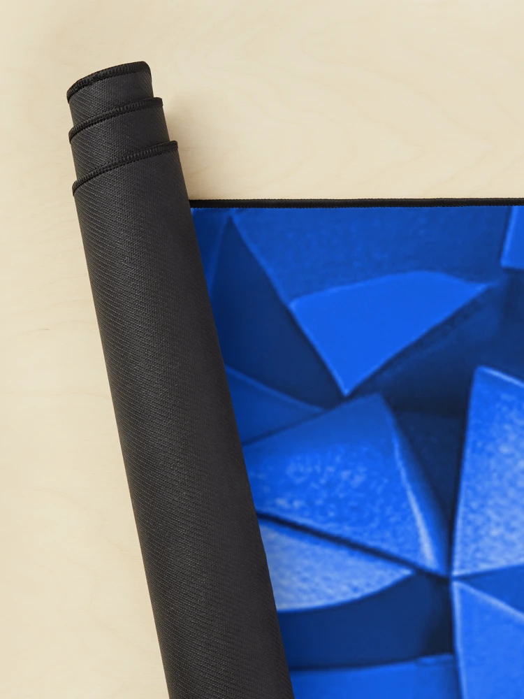 Thumbnail 2 of 5, Mouse Pad, Blue Triangle Rumble designed and sold by TiltedCode.
