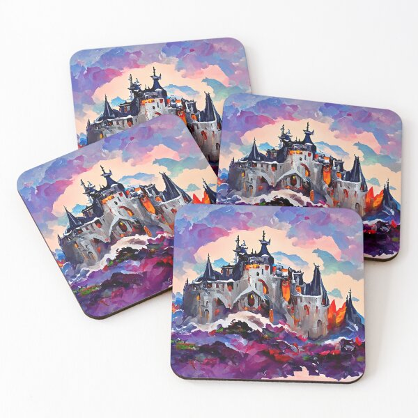 Item preview, House of Fronsloo Chavafort | Fantasy House Artwork | Medieval Castle Artwork | Fantasy Landscape Design designed and sold by AyfuDesigns.