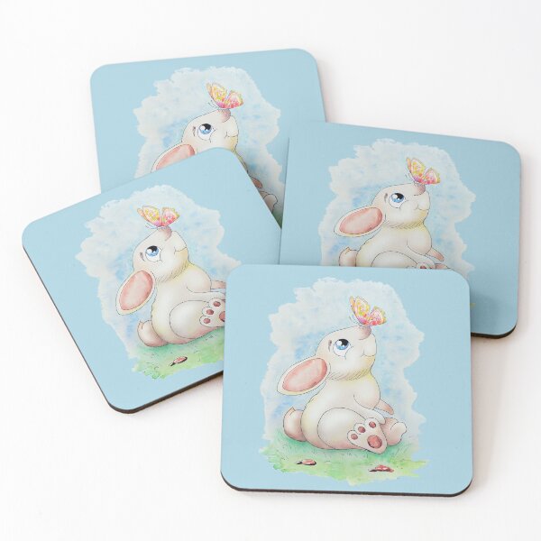 Item preview, The Cute Long Ears Baby Bunny Is Playing With A Butterfly  designed and sold by Eklectikos.