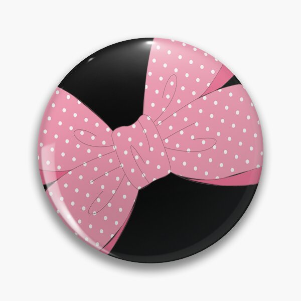 Item preview, Pink and white polka-dot ribbon bow designed and sold by RIANASHATLEY.