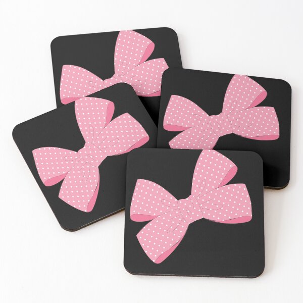 Item preview, Pink and white polka-dot ribbon bow designed and sold by RIANASHATLEY.