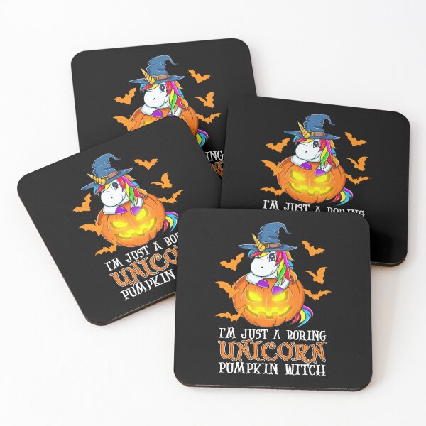 Item preview, I'm Just A Boring Unicorn Pumpkin Witch Halloween designed and sold by tulinorampyc.