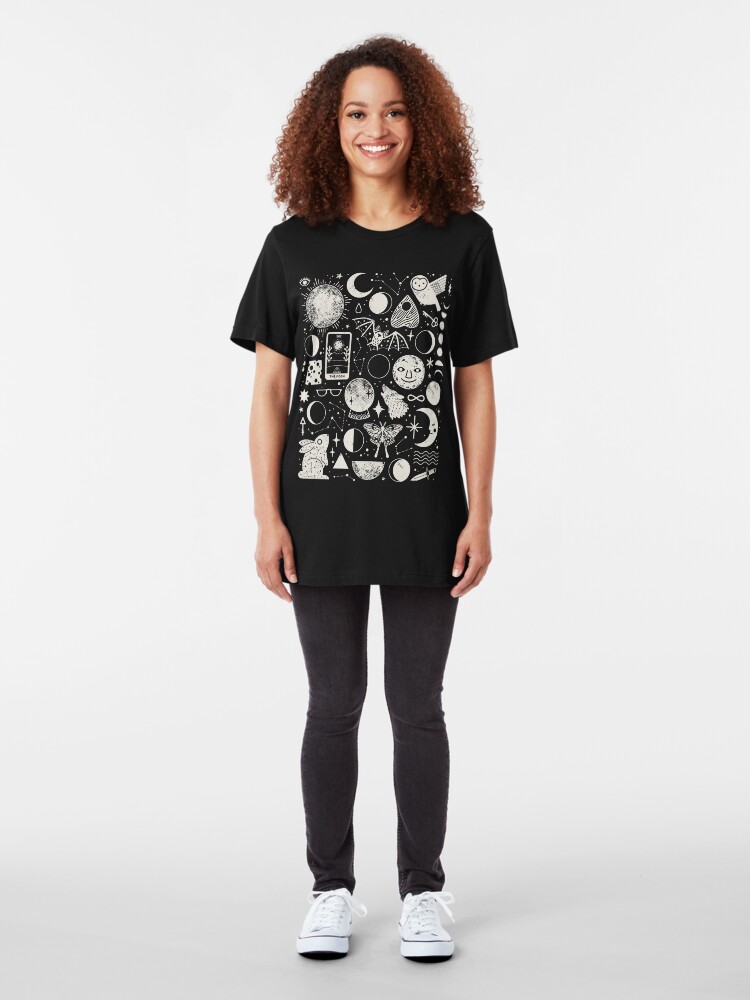 Alternate view of Lunar Pattern: Eclipse Slim Fit T-Shirt