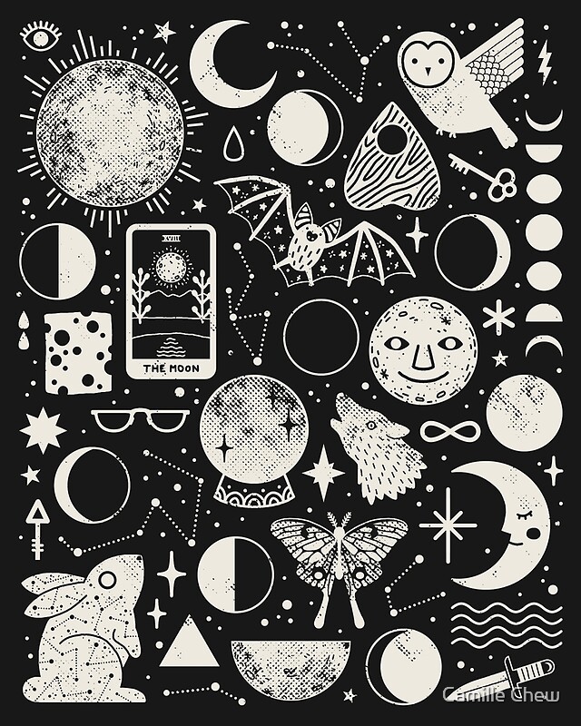 "Lunar Pattern: Eclipse" by Camille Chew | Redbubble