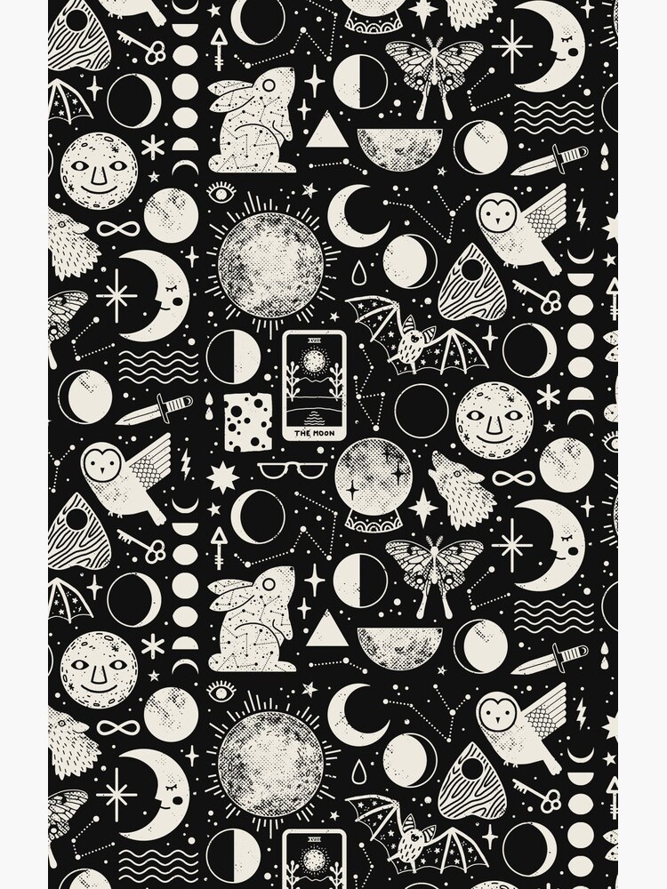 Thumbnail 4 of 4, Samsung Galaxy Phone Case, Lunar Pattern: Eclipse designed and sold by Camille Chew.
