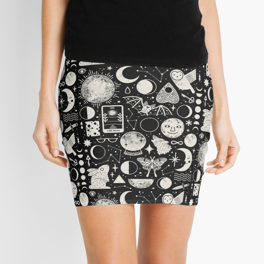 Lunar Pattern: Eclipse Mini Skirt