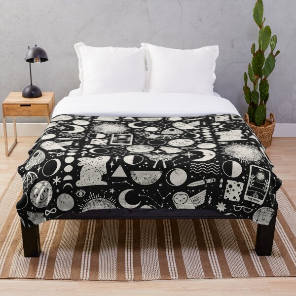Lunar Pattern: Eclipse Throw Blanket