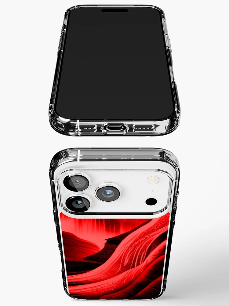 Thumbnail 3 of 5, iPhone Case, Red Runith Over designed and sold by TiltedCode.