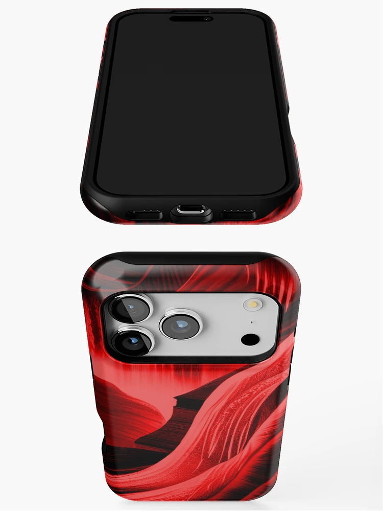 Thumbnail 3 of 4, iPhone Case, Red Runith Over designed and sold by TiltedCode.