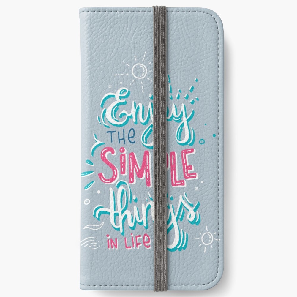Fun motivational lettering iPhone Wallet